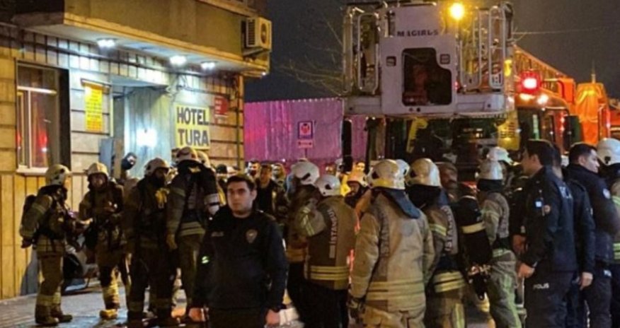 Türkiyədə yanğın - 10 nəfər zəhərlənib