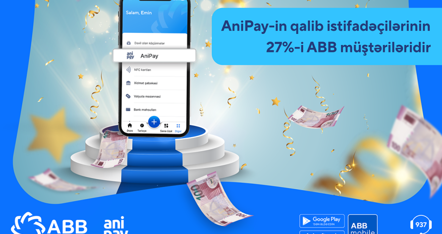 27% победителей в лотерее AniPay  являются клиентами АВВ