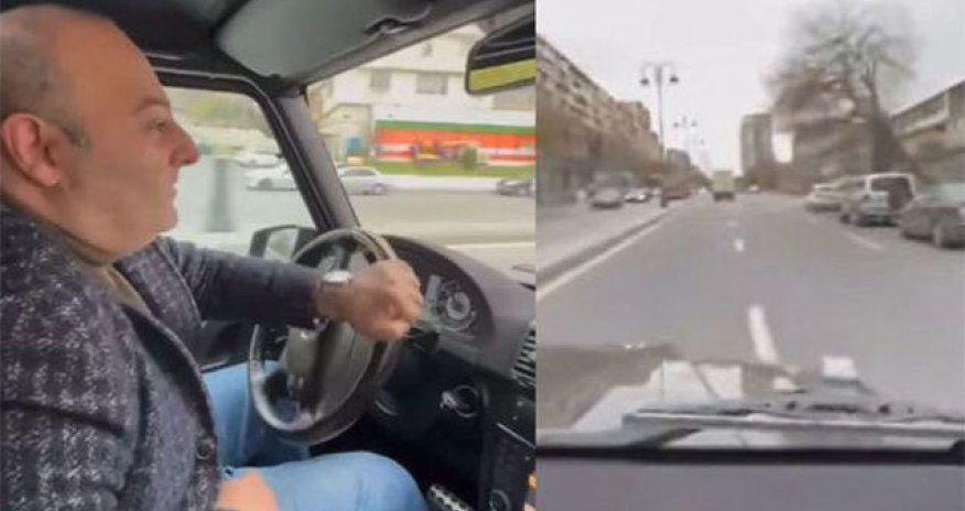 Bakıda “Gelandewagen” sürücüsü aztəminatlı şəxsləri təhqir etdi - Video