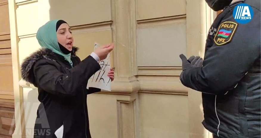 Aclıq aksiyası keçirən jurnalist Polad Aslanovun həyat yoldaşından etiraz - VİDEO