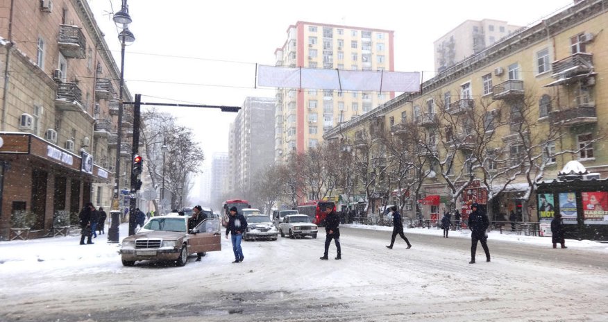 Snow forecasted in Baku for January 20