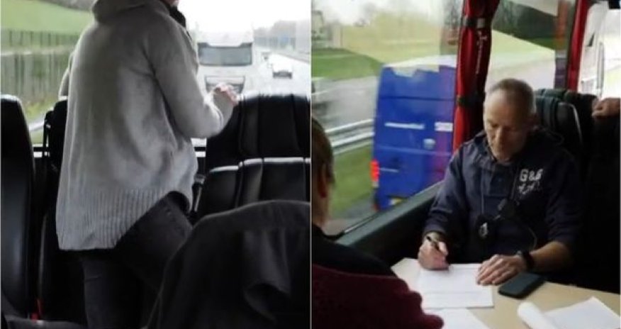 Avropada yol polisindən unikal addım: Avtobusla “sürücü ovu” - FOTO