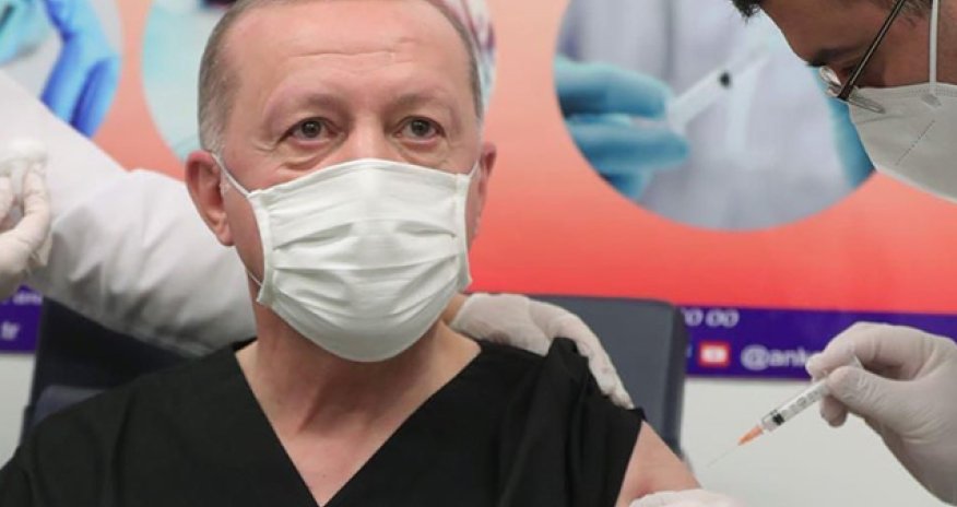 Ərdoğan koronavirusa qarşı 5 doza vaksin olunub