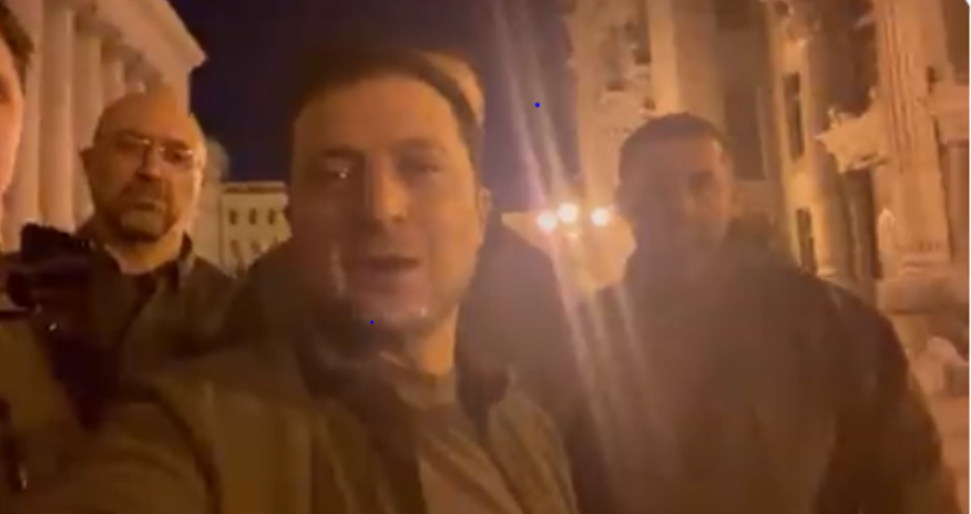 Vladimir Zelenski Kiyevdədir - VİDEO