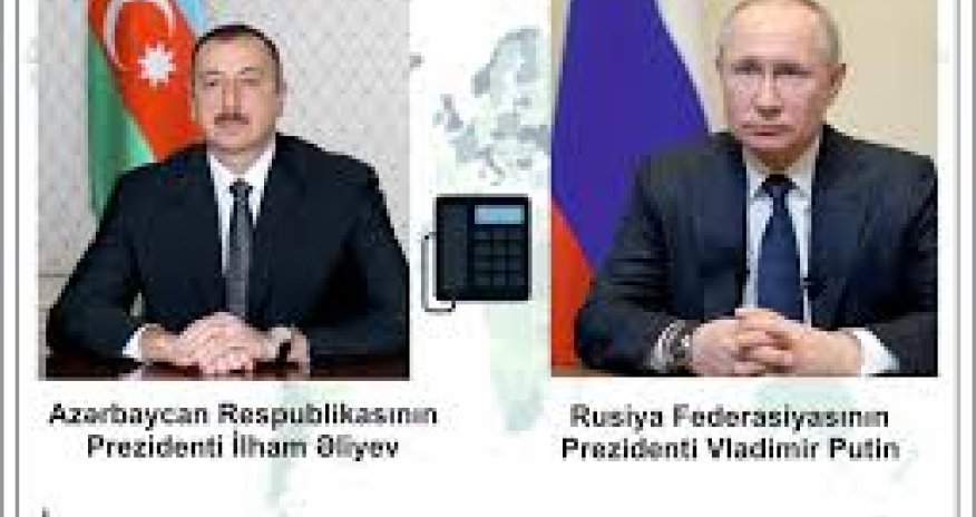 İlham Əliyev və Putin Ukraynadakı vəziyyəti müzakirə edib