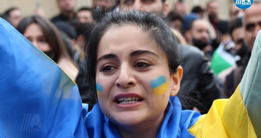 Bakıda Ukraynaya dəstək  aksiyası keçirilib - VİDEO/ FOTO