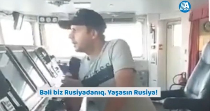 Gürcü kapitan Rusiya gəmisinə 