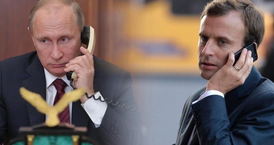 Putin Makronla telefonla danışıb