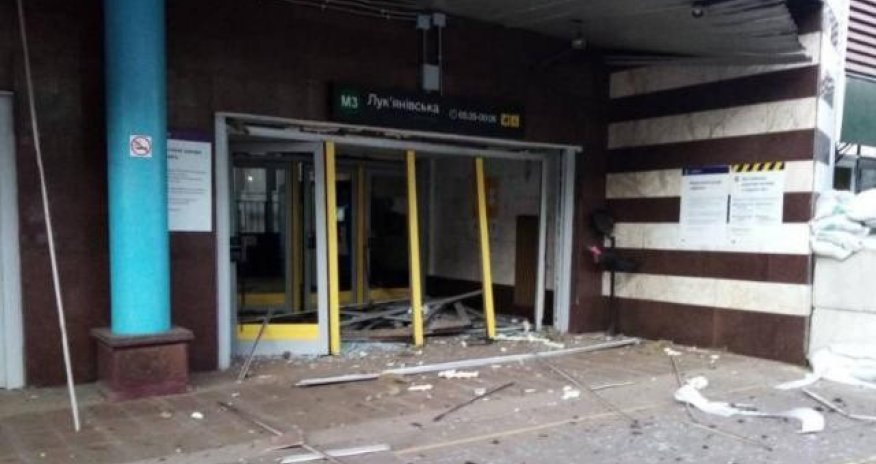 Kiyevdə partlayış metroya zərər vurub