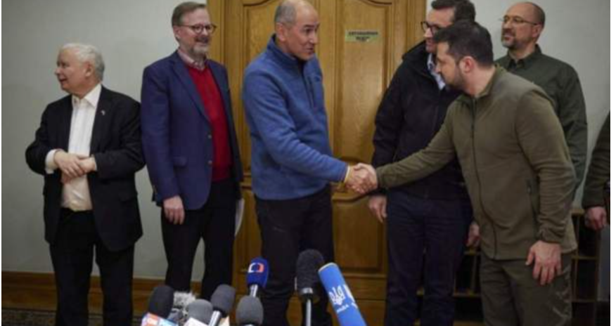 Üç Avropa ölkəsinin baş naziri Kiyevdən  Polşaya  qayıdıb