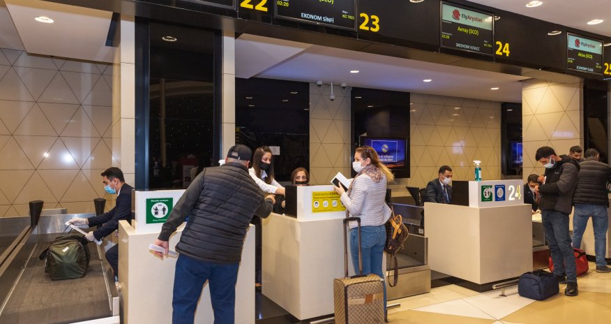 Heydar Aliyev International Airport Received the First Flight Operated by FlyArystan