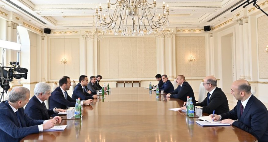 Prezident İlham Əliyev İtaliya nazirini qəbul edib