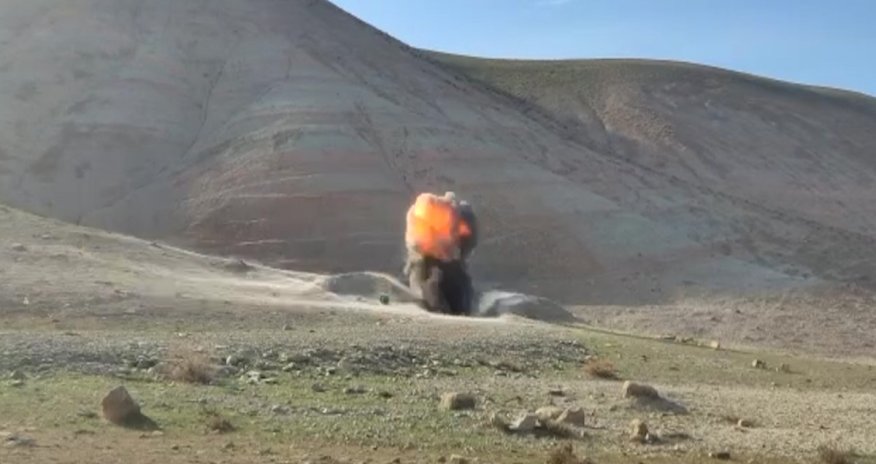 Xızıda tank mərmisi aşkarlanıb - VİDEO