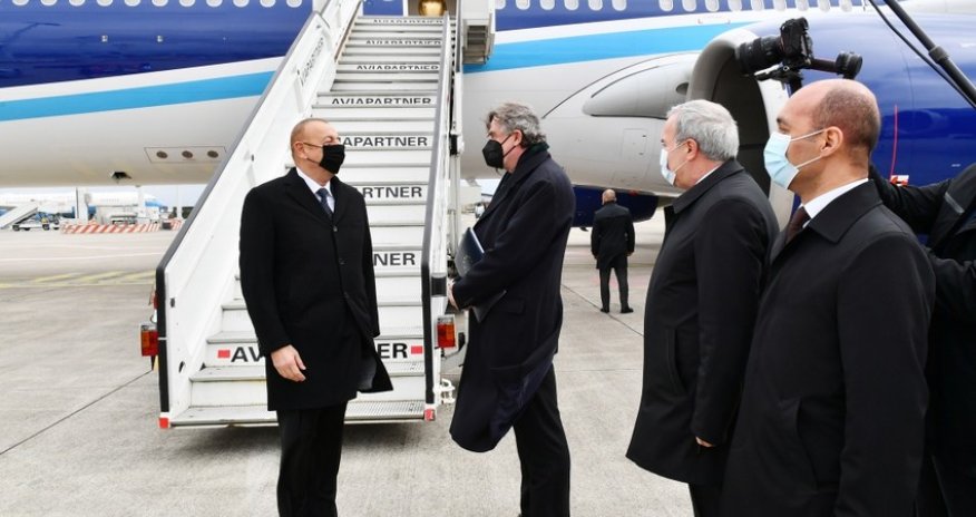 Prezident İlham Əliyev Brüsselə işgüzar səfərə gedib