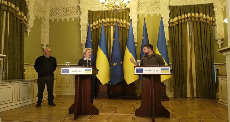 Zelenski Kiyevdə Avropa liderləri ilə görüşdü