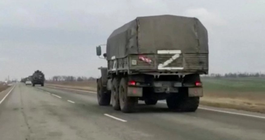 Rusiya hərbi texnikası Donbasa doğru hərəkət edir
