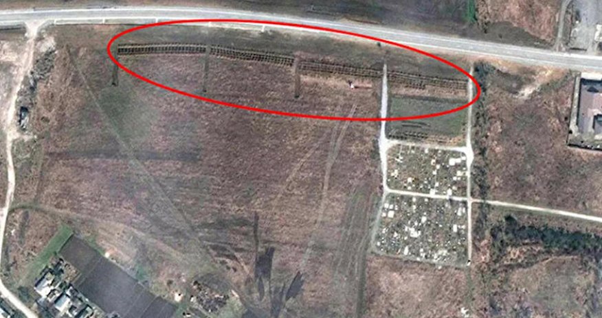 Peykdən görüntülər - Mariupolda kütləvi məzarlıqlar qazılır