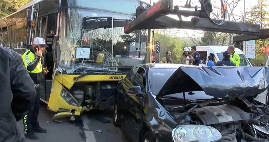 İstanbulda 16 avtomobil toqquşub, xəsarət alanlar var