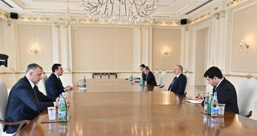 Prezident İlham Əliyev Gürcüstanın xarici işlər nazirini qəbul edib