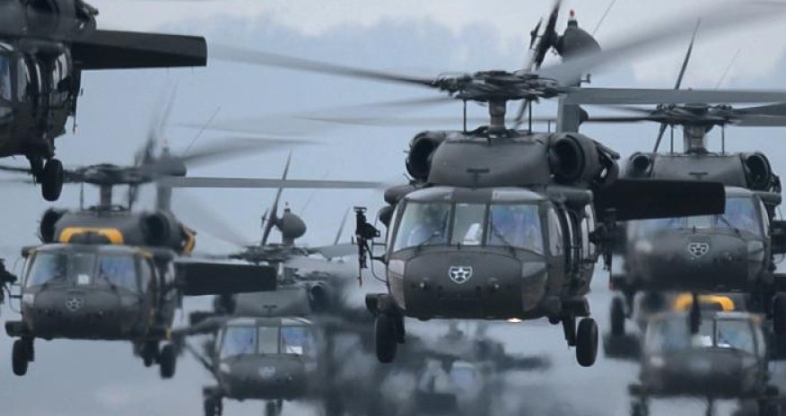 ABŞ helikopterləri Ukraynada
