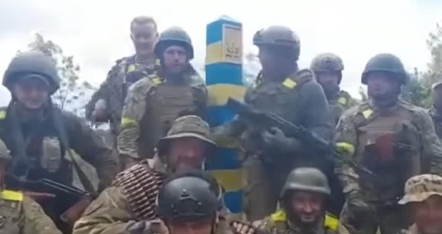 Ukrayna ordusu dövlət sərhədinə çatdı - VİDEO