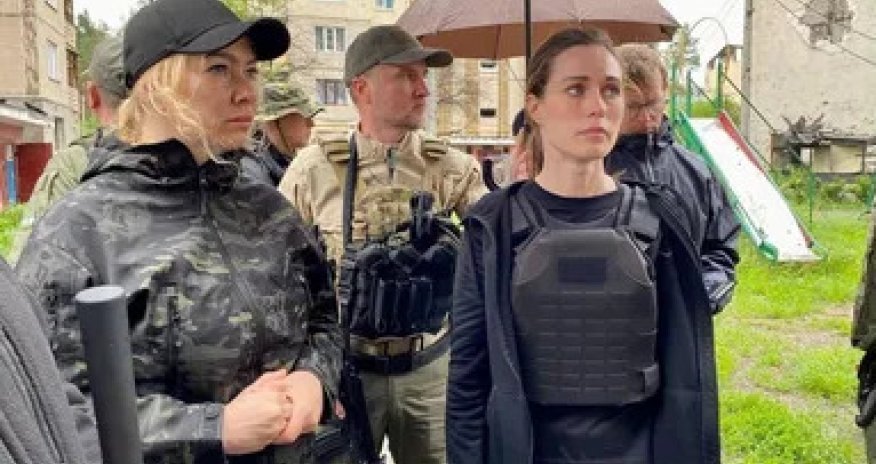 Avropa liderləri Ukraynanın dağıdılmış şəhərlərinə gedib