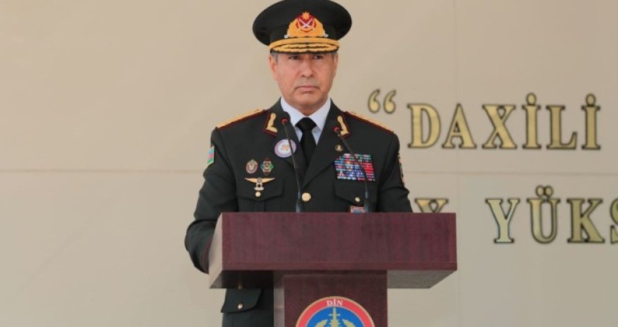 Vilayət Eyvazov Ali Hərbi Məktəbin buraxılış mərasimində