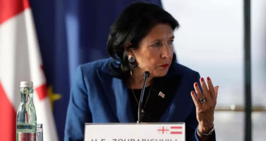 Gürcüstan Prezidenti xalqı  zalım partiyaya qarşı mitinqə  səsləyib