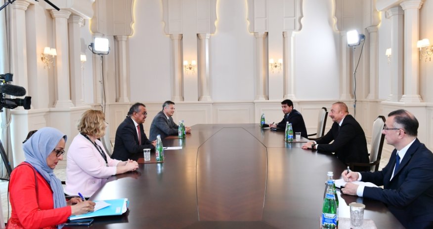 ÜST rəhbəri İlham Əliyevin qəbulunda