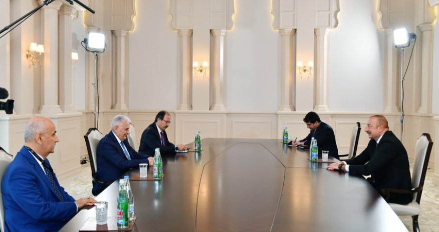 President Ilham Aliyev receives Binali Yildirim
