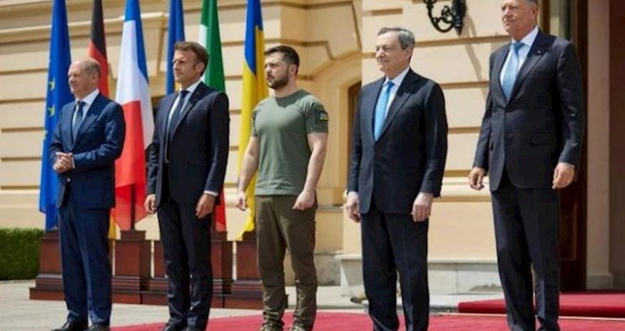 Zelenski Avropa liderləri ilə görüşdü