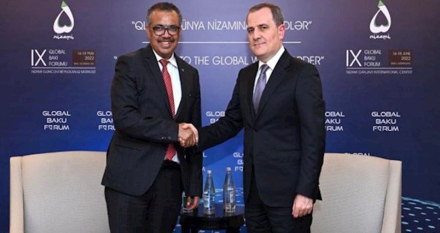 Ceyhun Bayramov da ÜST-ün baş direktoru ilə görüşdü