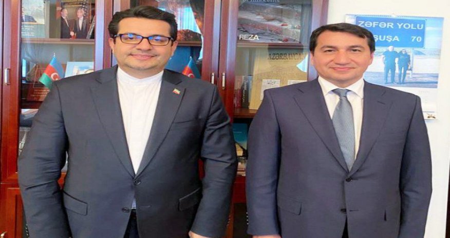 Hikmət Hacıyev İran səfiri ilə GÖRÜŞDÜ