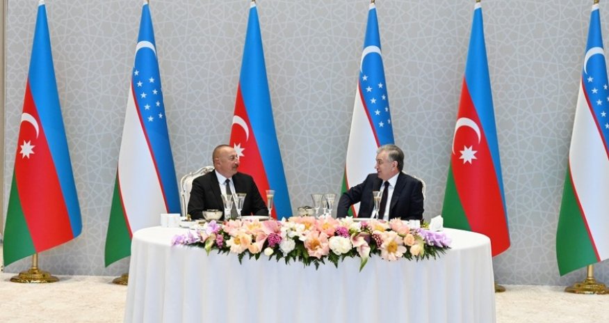 Azərbaycan Prezidenti İlham Əliyevin şərəfinə rəsmi ziyafət verilib