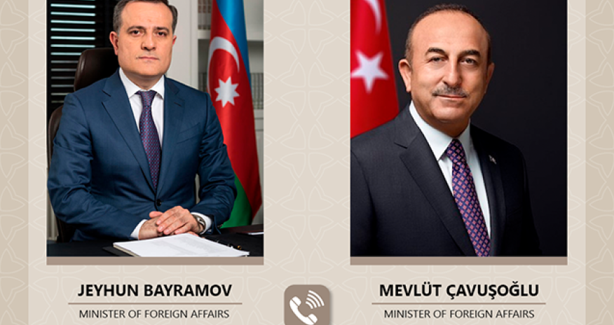 Ceyhun Bayramov Çavuşoğlu ilə danışdı