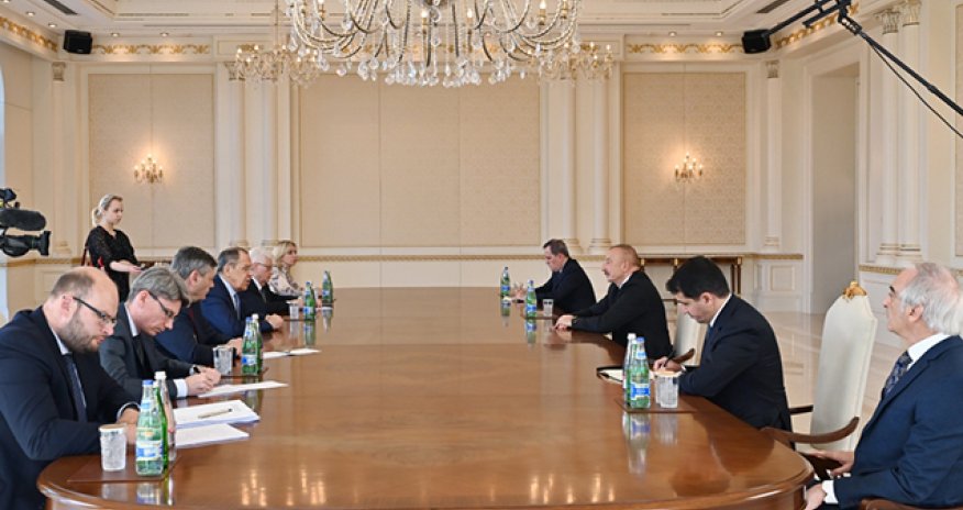 Prezident Lavrovu qəbul etdi - YENİLƏNİB