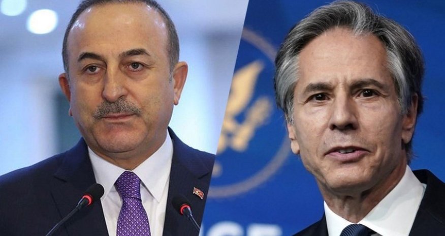 Çavuşoğlu ilə amerikalı həmkarı ilə danışıb
