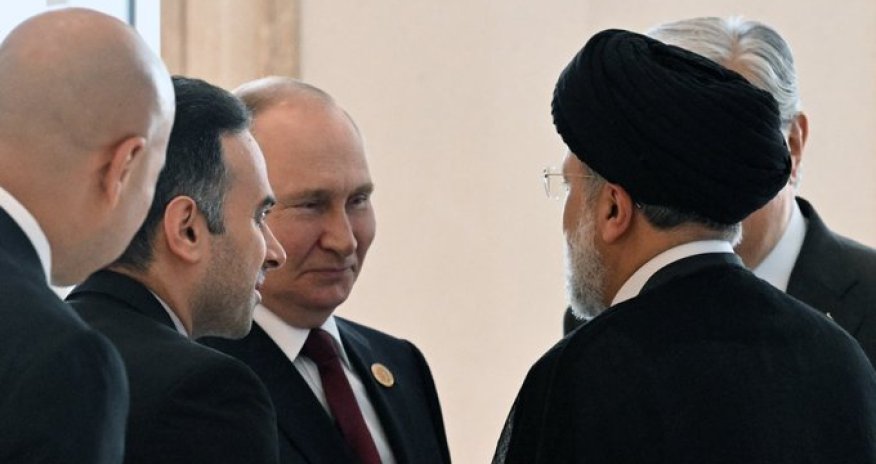 Putinlə Rəisi arasında görüş başlayıb