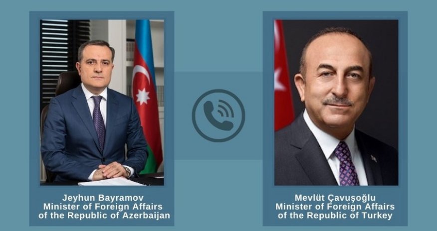 Azerbaijani and Turkish FMs hold phone talks