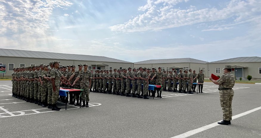 Gənc əsgərlərin andiçmə mərasimləri keçirildi