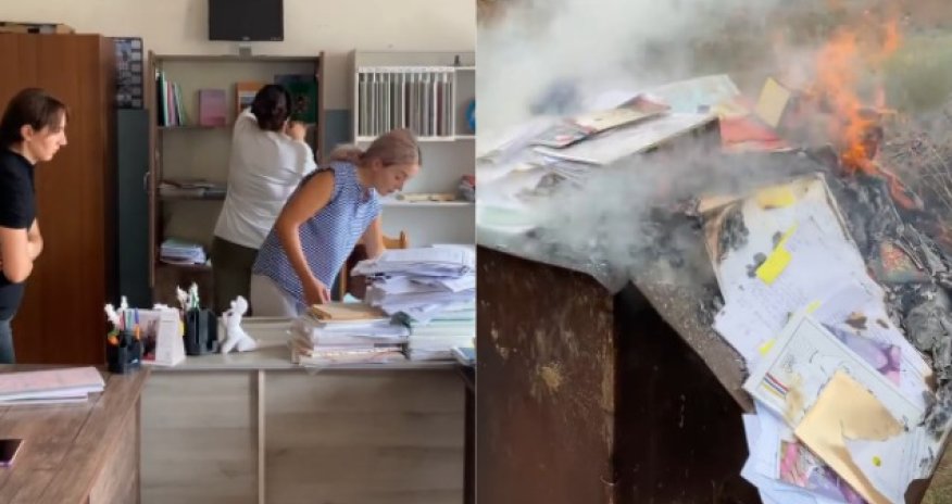 Ermənilər Laçını belə tərk edir - VİDEO