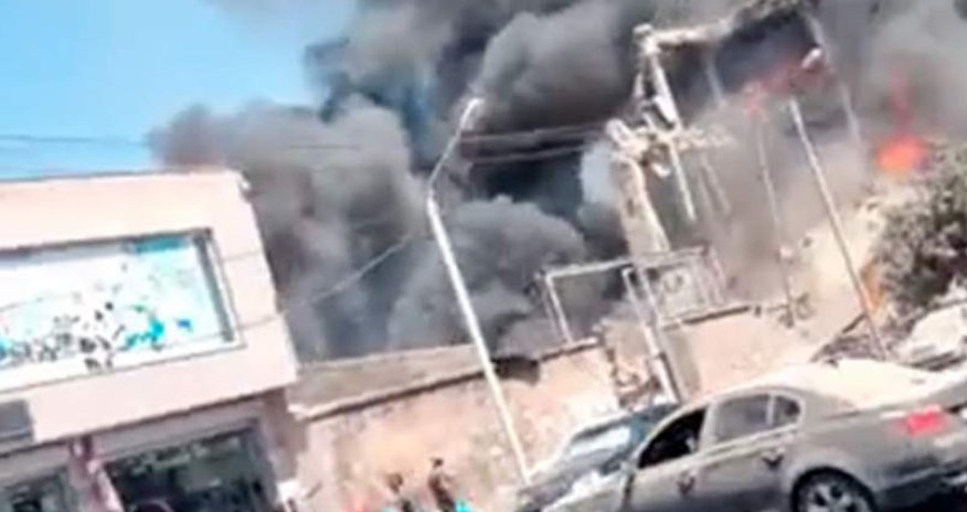 İrəvanda ticarət mərkəzində partlayış oldu -VİDEO