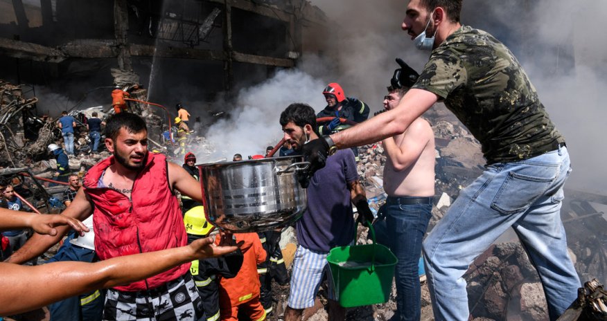 Yerevanda dağıntılar altında  daha bir  ölən tapıldı - FOTOLAR/YENILƏNİB