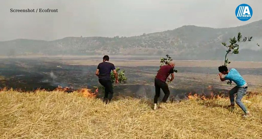 Şabran və Qubadakı yanğın yerlərindən  yeni GÖRÜNTÜLƏR