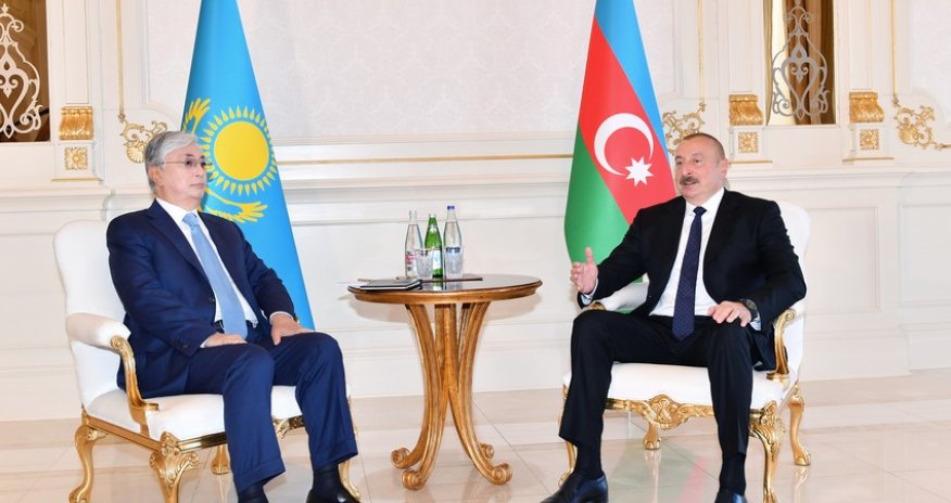 Azərbaycan və Qazaxıstan prezidentlərinin təkbətək görüşü olub