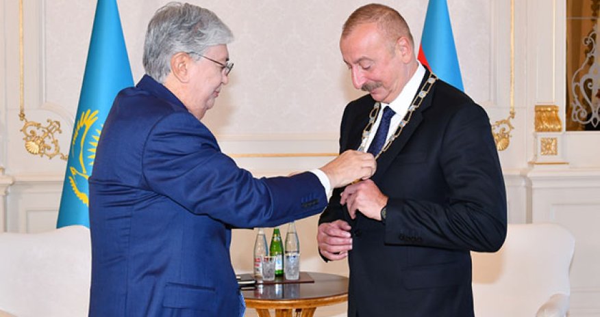 İlham Əliyev “Altın kıran” - “Qızıl qartal” ordeni ilə təltif olundu