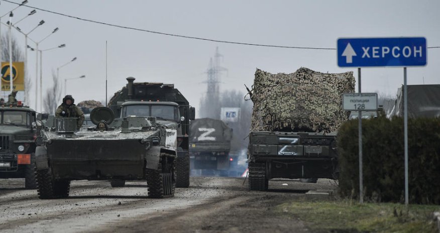 Xersonda rusların müdafiə xətti yarılıb