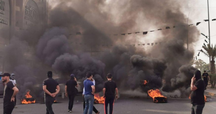 İraqda etirazlar BAŞLADI - Komendat saatı tətbiq olunur