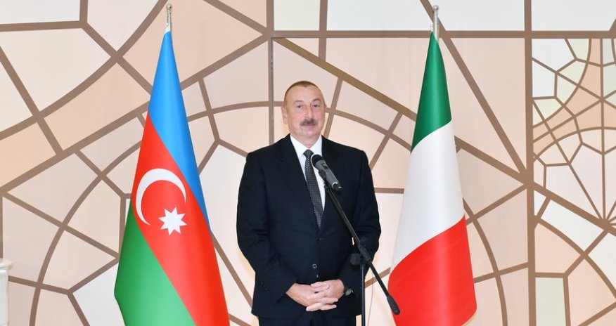 Ilham Aliyev: Italy and Azerbaijan have very strong political and economic relations