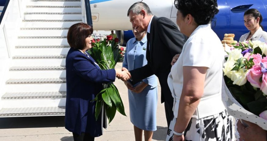 Sahibə Qafarova Daşkənddə səfərdədir